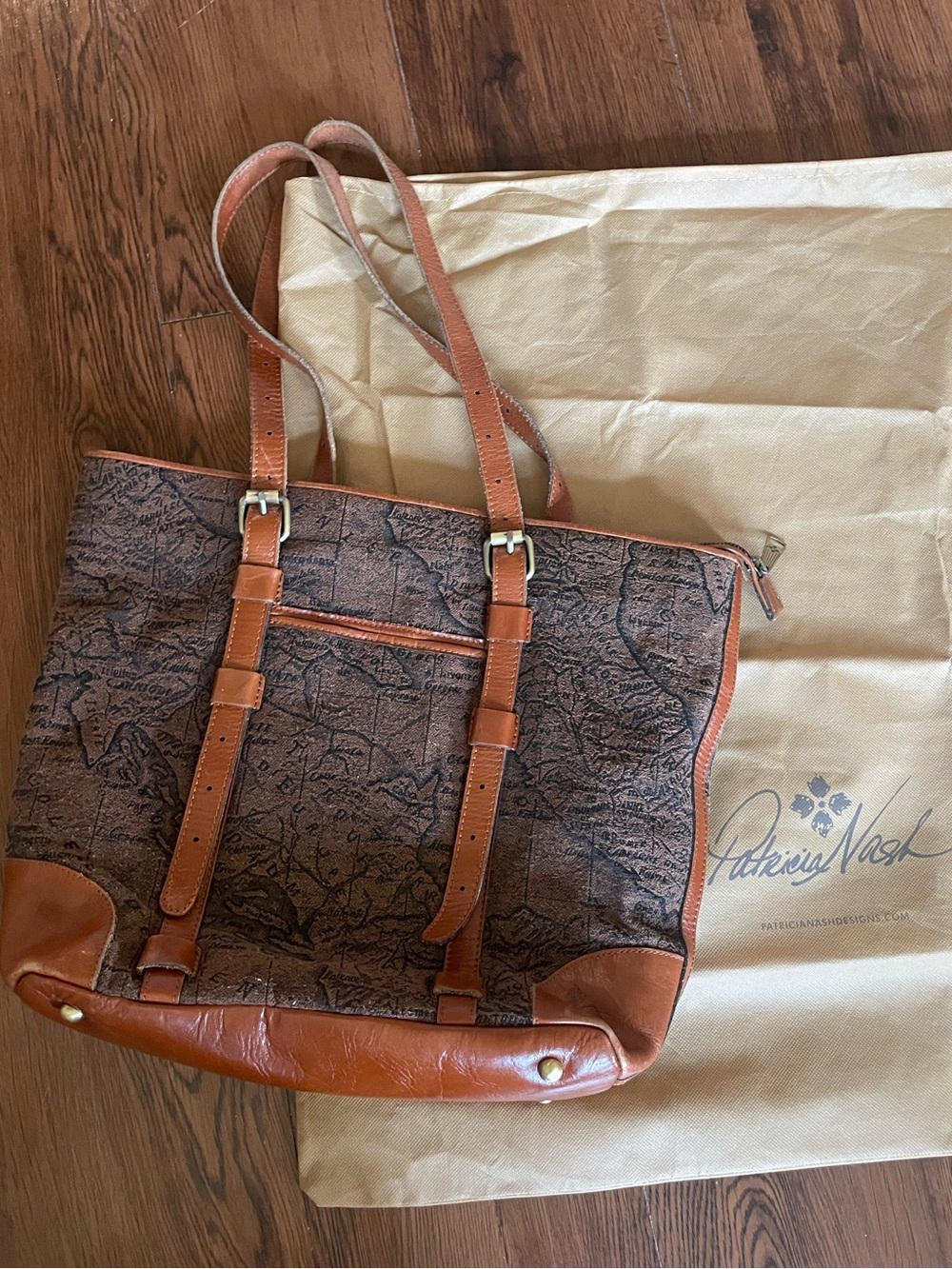 Patricia Nash Map Jacquard Collection Montry Tote Bag